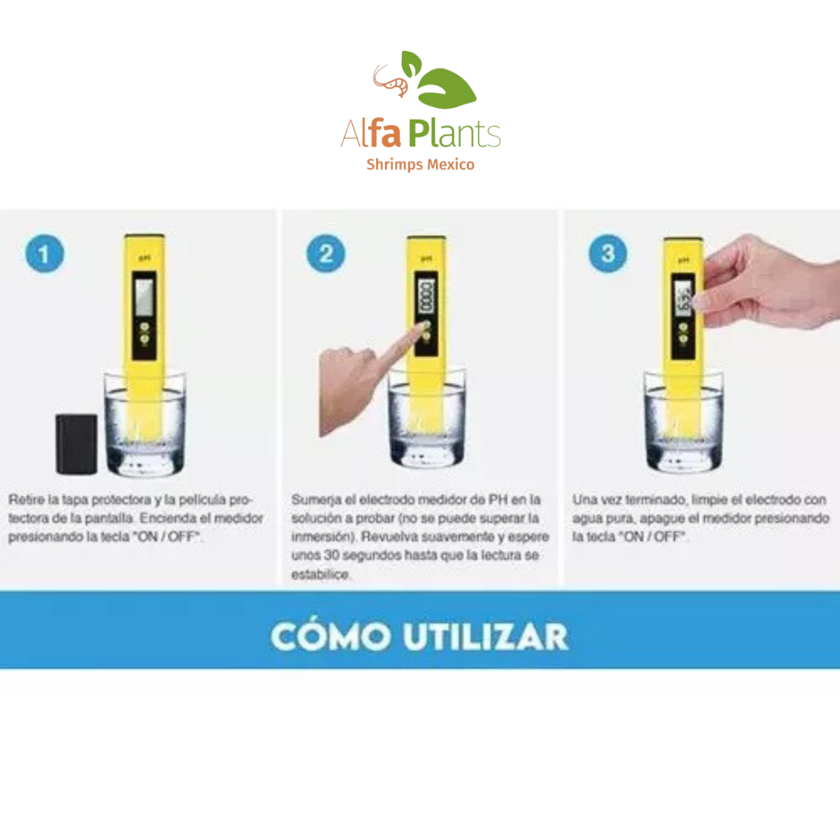 Pluma digital para medir pH