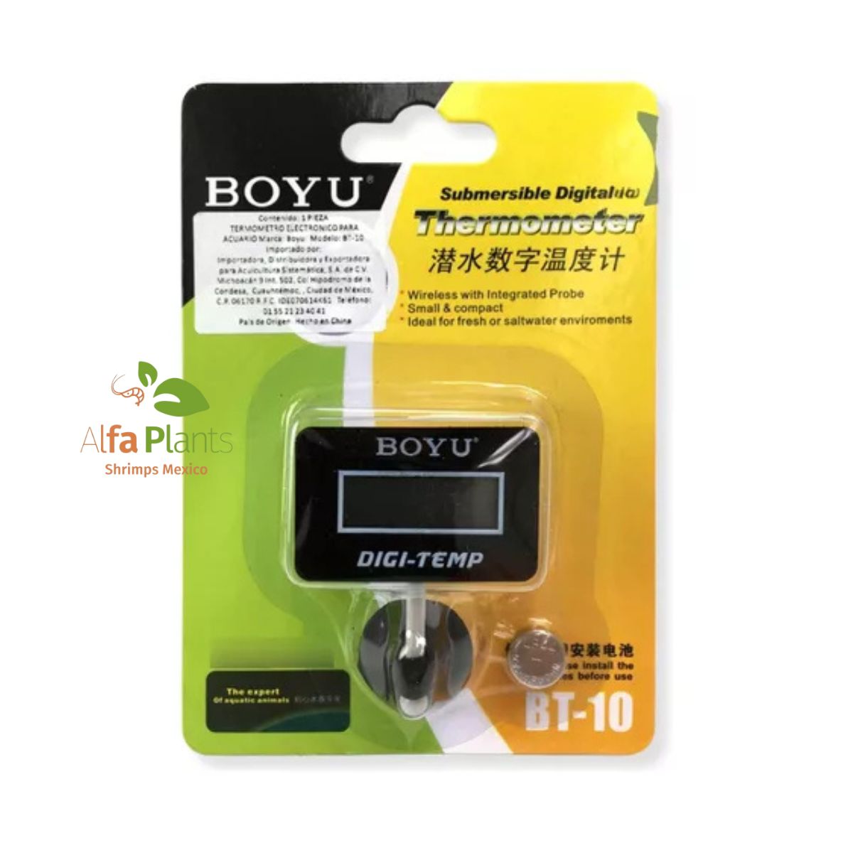 Termómetro digital Boyu