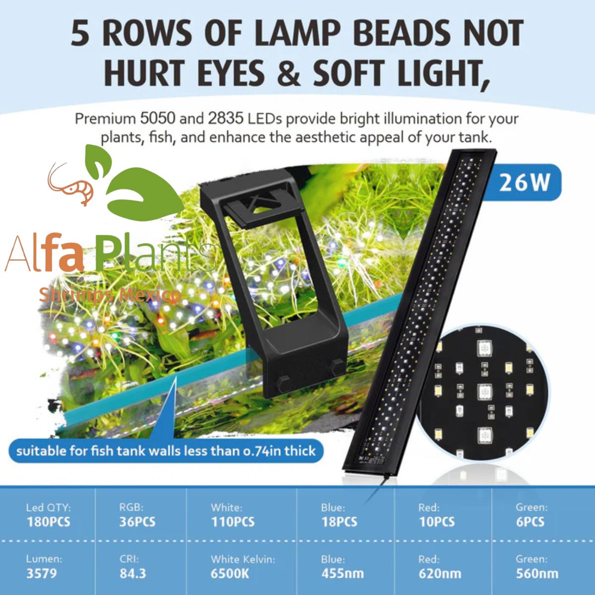 Lámpara Led Hygger HG018 con clip