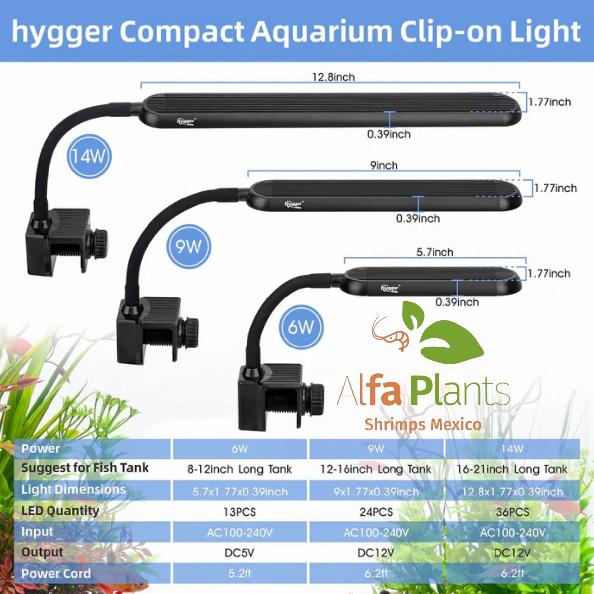 Lámpara Led Hygger HG033 Nano Clip