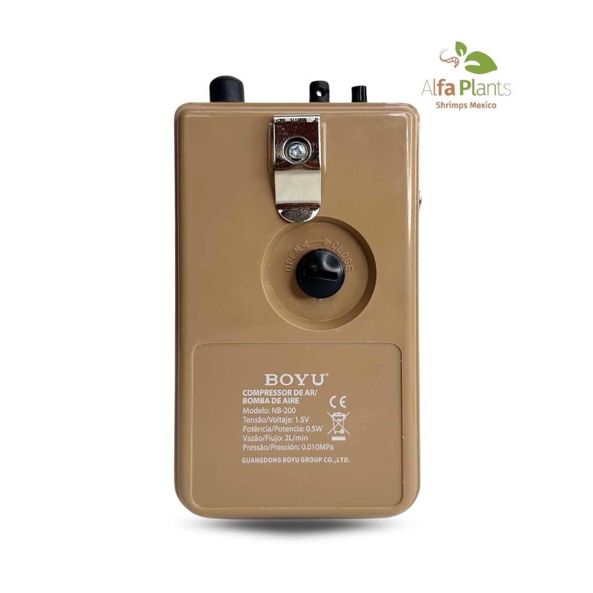 Bomba de aire Boyu con sistema no break