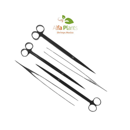 Tijeras doble curva negras UNS