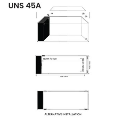 Tapa de vidrio para pecera Doble AIO Ultum Nature Systems